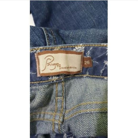 Paige Skyline Jeans sz 26 Peg Leg Blue - Picture 5 of 5